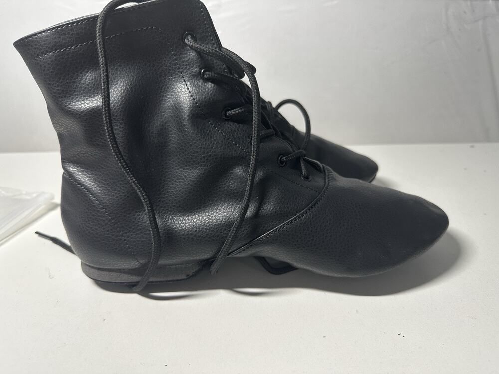 Bokimd Women's Lace Up Black Tap Shoes Oxford Dance Sz 9.5